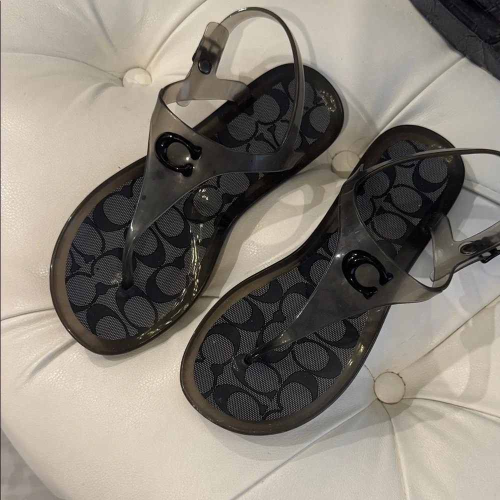 Coach Women's Gray Sandals - Picture 3 of 4